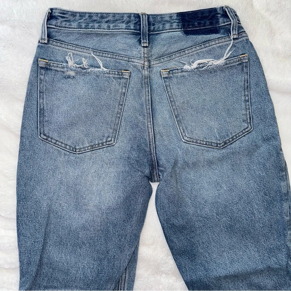 Abercrombie & Fitch Annie High Rise Girlfriend Jean 28 Distressed Loose Barrel - Picture 2 of 11